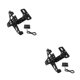 thumbnail image 4 of Kenally Soporte de luz de señal de giro CNC aluminio ajustable ligero soporte de placa de matrícula de motocicleta montaje impermeable Negro 2piezas, 4 of 6