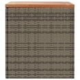 thumbnail image 3 of vidaXL Garden Storage Box Grey 110x50x54 cm Poly Rattan Acacia Wood, 3 of 5