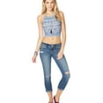 thumbnail image 3 of Aeropostale Womens Printed Halter Top Shirt, Multicoloured, Juniors, Large, 3 of 3