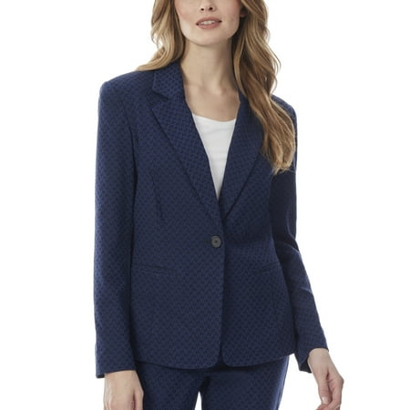 Jones New York Women's One Button Blazer Blue Size Medium