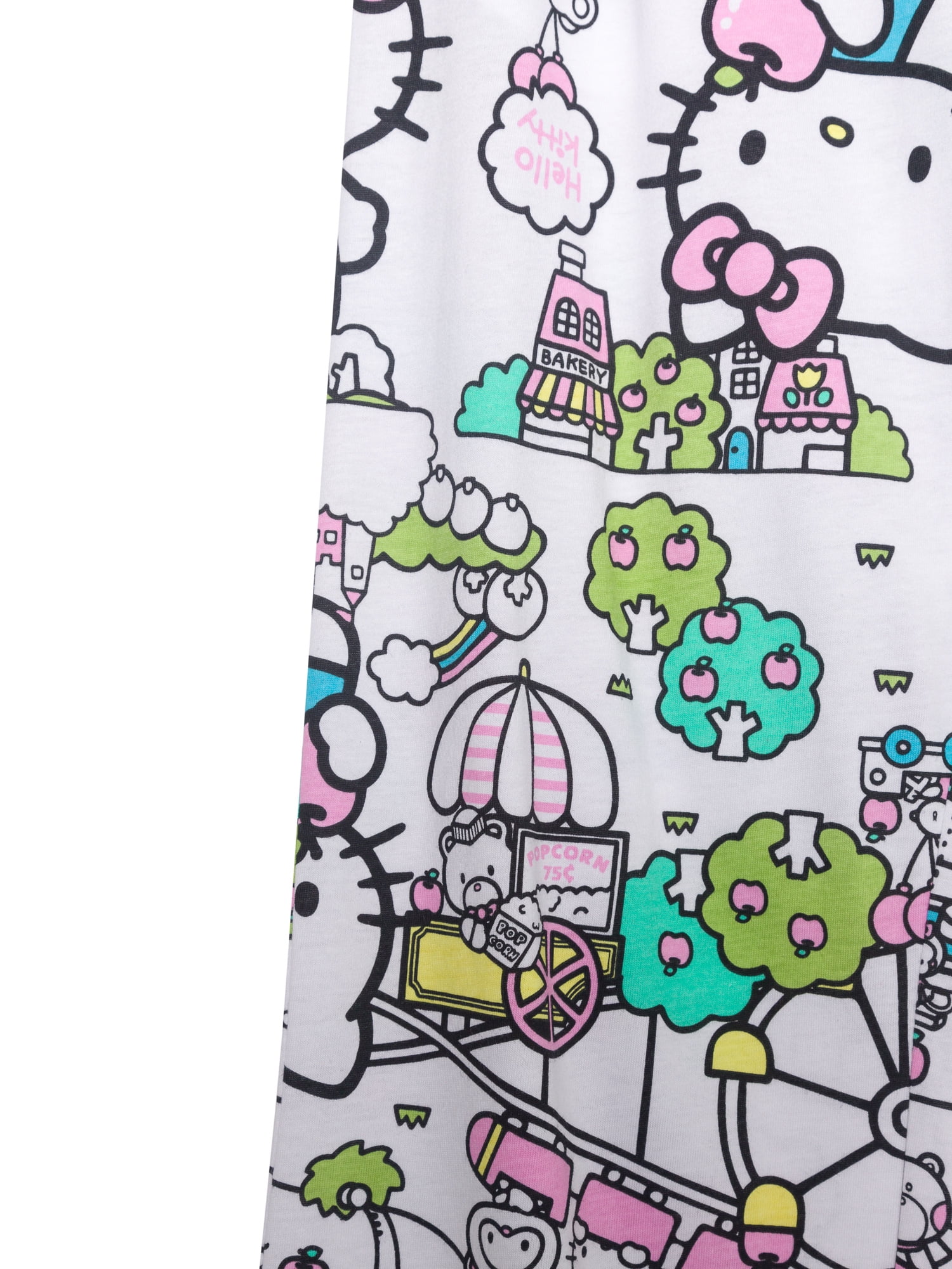 Hello Kitty Women's Graphic Tee and Pant Set, 2-Piece, Sizes XS-3X