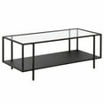 thumbnail image 2 of Evelyn&Zoe Vireo 45" Wide Rectangular Coffee Table with MDF Shelf in Blackened Bronze/Gray Oak, 2 of 8