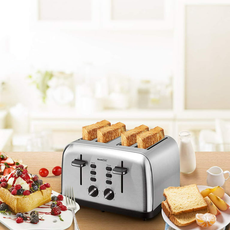 BELLA 4 Slice Toaster with Auto Shut Off - Extra Wide Slots & Removable  Crumb Tray and Cancel, Defrost & Reheat Function - Toast Bread & Bagel, Sage