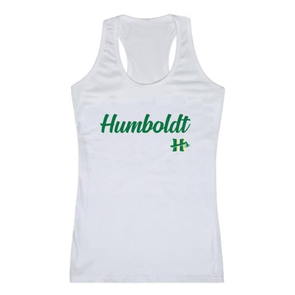 W Republic 557-447-WHT-05 Women Humboldt State University Script Tanks, White - 2XL