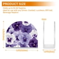 thumbnail image 3 of White and Purple Flowers Napkin Holder for Table Clear Napkin Stand Paper Holder Acrylic Organizer Dispenser Napkins for Dinner Kitchen Restaurant Room, 3 of 8