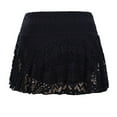 thumbnail image 6 of Puntoco Womens swimsuits clearance,Women Lace Crochet Swim Skirt Bikini Bottom Swimsuit Board Shorts Skort Swimdress Black, 6 of 8