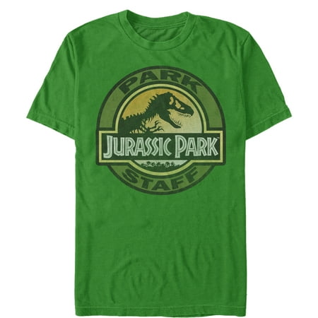 jurassic park men's staff badge t-shirt (Best Parkas For Cold Weather)