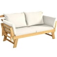 thumbnail image 1 of Topbuy Lit de Jour Pliant d'Extérieur Convertible en Sofa-Lit, Gris Foncé/rouge/blanc/bleu, 1 of 7