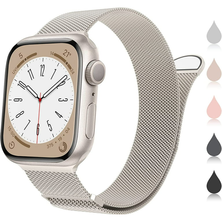 Men Business iWatch Strap Apple Watch Band 42mm 44mm 40mm 38mm Stainless  Steel