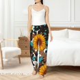 thumbnail image 4 of Balery Vintage Sunflowes Pantalones de pijama para mujer, pijamas ultraligeros, pantalones de estar por casa-Small, 4 of 6