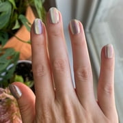 Olive & June Instant Mani Round Extra Short Press-On Nails, Lavender Shimmer, 42 Pieces