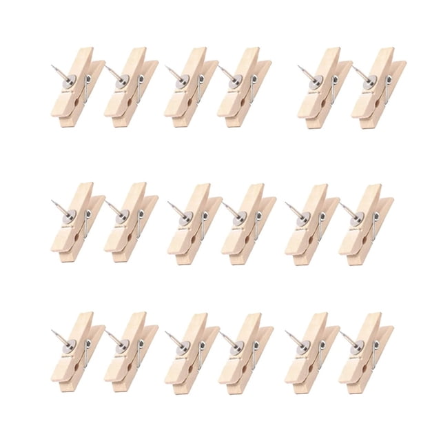 Moyic Paquete de 100 Clips de fotos, alfileres de notas para álbum DIY, decoración colgante, pinzas para ropa artesanales de papel, pinzas Artesanía Moyic HA012331-00