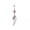 Wing, variant on Beach Pink Belly Navel Ring Wing Button Ring Drop Dangle Body Belly Piercing-Wing