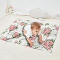 thumbnail image 2 of Pioneer Flower Floral Print Pattern Blanket,Comfortable Soft Lamb Wool Throw Blanket,All Season,Warm Lightweight Blankets for Sofa Bed Couch Living Room Chair,30"x40", 2 of 4