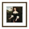 thumbnail image 1 of Vertangen Portrait Dina Lems 8X8 Inch Square Wooden Framed Wall Art Print Picture with Mount, 1 of 4