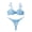 Light Blue, variant on Lingerie for Women Underwired Push Up Embroidered Bra and Panty Set Lace Sexy Underwear