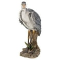 thumbnail image 2 of Hi-Line Gifts 10.75" Standing Heron Outdoor Garden Statue, 2 of 5