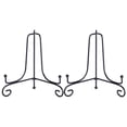 thumbnail image 1 of MasteelfCA 2pcs Wrought Iron Plate Display Stand Desktop Photo Holder Crafts Easel for Home Shop 8 Inch, 1 of 7