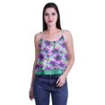 thumbnail image 4 of Moomaya Haut Court à Bretelles Spaghetti Imprimé pour Femmes Cami Tops d'Été, 4 of 5