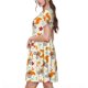 thumbnail image 2 of Balery Forest Squirrel Vestidos sueltos de manga corta para mujer, vestidos de verano 2025, vestidos casuales de corte A con vuelo., 2 of 6