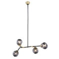 thumbnail image 2 of Elegant Lighting Leda 50" 4 Light Chandelier in Brass, 2 of 2