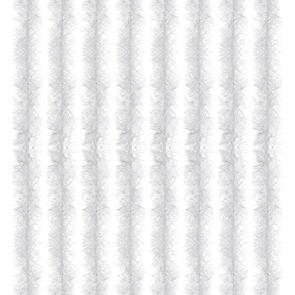 Uxcell 5Ft Feather Boa, 8 Pcs Artificial Fluffy Feather Boas Party Decorations for DIY Crafts, Wedding Costume, Christmas, Concert, Halloween, Home Decor, White