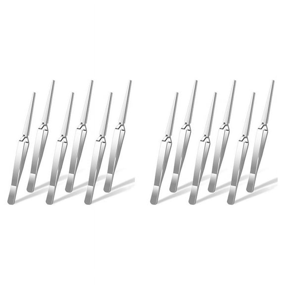 Craft Tweezers, 12 Pieces Locking Tweezers Reverse for Crafting Jewelry Making Electronics Watch Repair