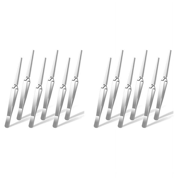 Craft Tweezers, 12 Pieces Locking Tweezers Reverse Tweezers for Crafting Jewelry Making Electronics Watch Repair