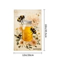 thumbnail image 4 of Amhnf Honey Bees And Flowers Garden Flag For Home Outdoor Garden Yard Decor 12x18 inch, 4 of 5
