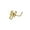 Gold Plated, variant on 20G Surgical Steel L Shape Nose Stud Ring Scorpion Earring Piercing For Women 1/4"