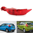 thumbnail image 2 of ALLTIMES Car Bumper Reflector Light Cover for Ford Fiesta Mk.7 (Including Fan) 10 \ 2008-2012, ABS Plastic Red Lens, 2 of 6