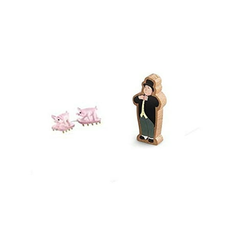 - Thomas & Friends Wooden Railway Tidmouth Shed Deluxe - Replacement Pigs and Sir Top ham Hat Y4474