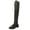Green, variant on Women's Boots, Women's Versatile Plus-Size Round Toe Lace-Up Low-Heeled Comfortable Knee-High Boots for Women