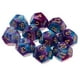 thumbnail image 3 of D12 Dados poliédricos multilaterales piezas para dados de juegos de dragones , Púrpura + azul, 18mm Morado + Azul Hugo Juego de dados TRPG Dice, 3 of 9