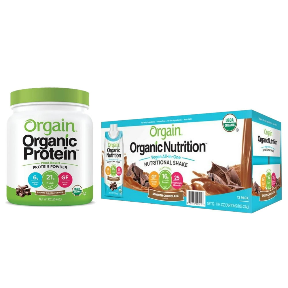Orgain - Organic Vegan, Non-GMO Plant Based Protein Powder - Creamy
