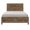 Brown Mix, variant on Weathered pine look / Queen bed in rustic style for bedroom