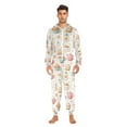 thumbnail image 5 of Adult Christmas Onesie Tea Cup Bread Slice Egg Adult Zipper One-Piece Pajamas Unisex Pajamas with Pockets, 5 of 6