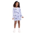 thumbnail image 2 of Lilo & Stitch Girls Allover Print Dress with Long Sleeves, Sizes 4-12, 2 of 7