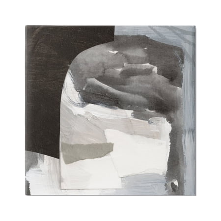 Stupell Industries Abstract Arch Shape Bold Layered Painting Strokes Painting Gallery Wrapped Canvas Print Wall Art Design by Victoria Barnes