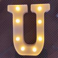 thumbnail image 1 of LED Marquee Letter Lights Sign, Light Up Alphabet Letter for Home Party Wedding Decoration U, 1 of 5