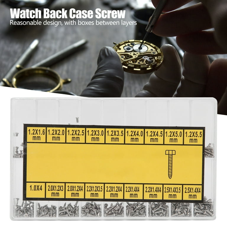 Watch top back screws