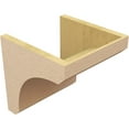 thumbnail image 5 of 12"W x 12"D x 12"H Wide Legacy Rough Cedar Woodgrain TimberThane Corbel, Primed Tan, 5 of 6