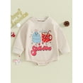 thumbnail image 2 of Wassery Baby Boys Girls Christmas Romper Infant Long Sleeve Santa Mug Print Bodysuit 3 6 12 18 Months Newborn Boys Girl Christmas Holiday-themed Clothing, 2 of 8