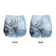 thumbnail image 3 of Gukieu Winter Reindeer In Snowy Mountains Print Women's Sports Shorts with Drawstring Elastic Waistband for Running, Yoga, Fitness-XX-Large, 3 of 7