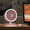 thumbnail image 4 of YIEMEEN Desk Fan Camping Fan Tent Fan Hanging Fan 3Speed with LED Light 1000mAh Battery, 4 of 19