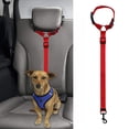 thumbnail image 1 of Fiudx Cinturón de Ajuste para Asiento de Perro, Arnés de Viaje Seguro para Mascotas, Correa de Pecho Ajustable, Material de Nailon, Mantiene a Su Perro Seguro En El Coche, Se Adapta a 42-62 Cm, Paque, 1 of 6