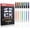 Macaron, variant on Retractable Juicy Gel Pens, 7 Colors Large Capacity Vibrant Juicy Gel Ink Pens for Adult Coloring, for Fruit Art Note Taking Aesthetic Art Supplies