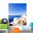 thumbnail image 1 of Santorini Greek Island Scene Wall Mural by Wallmonkeys Peel and Stick Graphic (36 in H x 29 in W) WM113509, 1 of 4