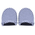 thumbnail image 2 of Pantoufle de Voyage Portable Pliable Réutilisable d'Intérieur en Coton Doux Antidérapante Femme à Rayures Café Pantoufles de Spa, 2 of 7