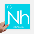 thumbnail image 1 of Chestry Elements Period Table Poor Metals Nihonium Nh Sticker Tags Wall Picture Laptop Decal Self adhesive, 1 of 1